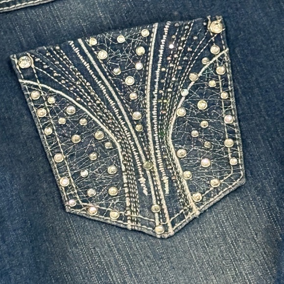 Twenty black Rue21 Blue Boot Cut Jeans Classic Denim size 11/12 R - Picture 4 of 6